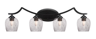 Zilo Four Light Bath Bar in Matte Black (200|554-MB-4812)