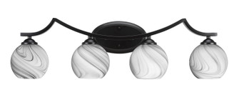 Zilo Four Light Bath Bar in Matte Black (200|554-MB-4109)