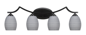 Zilo Four Light Bath Bar in Matte Black (200|554-MB-4022)