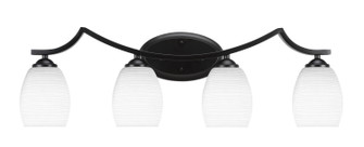 Zilo Four Light Bath Bar in Matte Black (200|554-MB-4021)