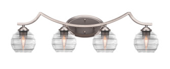 Zilo Four Light Bath Bar in Graphite (200|554-GP-5110)