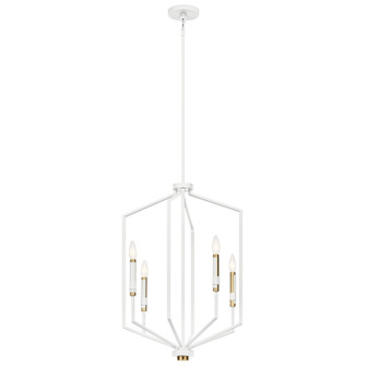 Armand Four Light Foyer Pendant in White (12|52351WH)