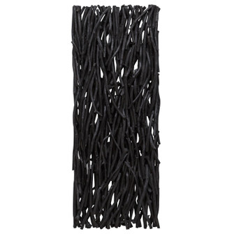 Gathered Teak Wall Decor in Black (52|04331)