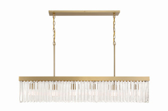 Emory Six Light Chandelier in Modern Gold (60|EMO-5407-MG)