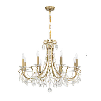 Othello Eight Light Chandelier in Vibrant Gold (60|6828-VG-CL-MWP)