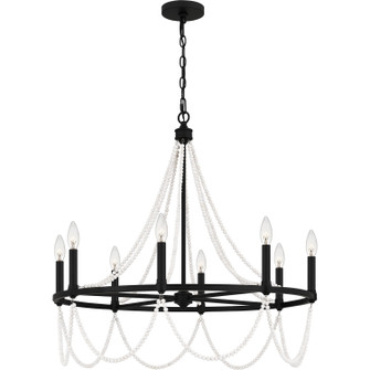 Brigitta Eight Light Chandelier in Matte Black (10|BGA5030MBK)