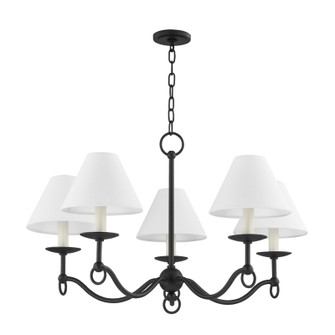 Massi Five Light Chandelier in Forged Iron (67|F7030-FOR)