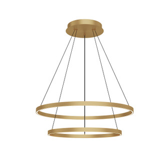 Cerchio LED Chandelier in Brushed Gold (347|CH87832-BG)