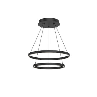 Cerchio LED Chandelier in Black (347|CH87824-BK)