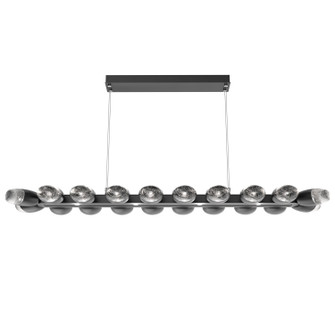 Pebble LED Linear Suspension in Matte Black (404|PLB0079-60-MB-PC-CA1-L3)