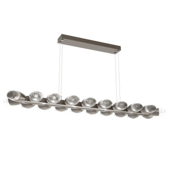Pebble LED Linear Suspension in Graphite (404|PLB0079-60-GP-PC-CA1-L1)