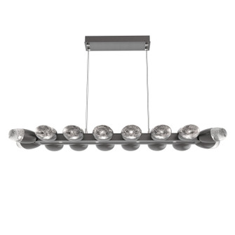 Pebble LED Linear Suspension in Graphite (404|PLB0079-48-GP-PC-CA1-L3)