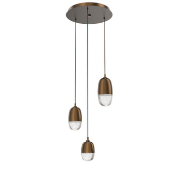 Pebble LED Pendant in Flat Bronze (404|CHB0079-03-FB-PC-C01-L3)