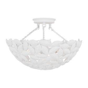 Kelan Three Light Semi Flush Mount in Textured White (454|AF1173TXW)