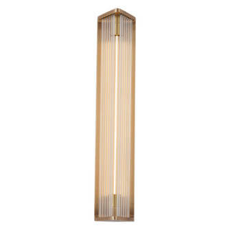 Sabre LED Vanity in Ribbed Glass/Vintage Brass (452|WV339123VBCR)
