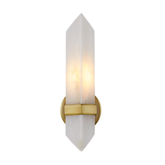 Valencia One Light Vanity in Vintage Brass/Alabaster (452|WV334105VBAR)