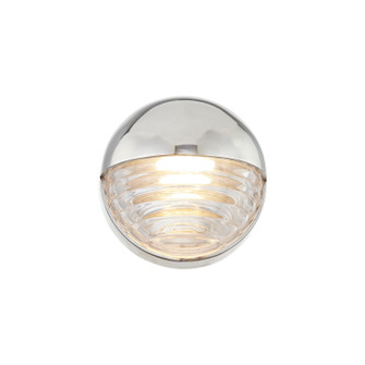 Palais LED Vanity in Polished Nickel/Ribbed Glass (452|WV330106PNCR)
