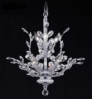 Florale Eight Light Chandelier in Silver (64|94456S22)