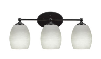 Capri Three Light Bath Bar in Matte Black (200|5913-MB-615)