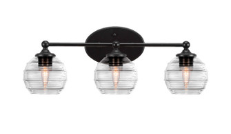Capri Three Light Bath Bar in Matte Black (200|5913-MB-5110)
