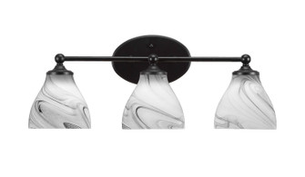 Capri Three Light Bath Bar in Matte Black (200|5913-MB-4769)