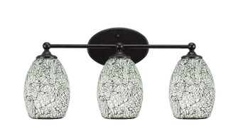 Capri Three Light Bathroom Lighting in Matte Black (200|5913-MB-4165)