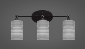 Capri Three Light Bathroom Lighting in Matte Black (200|5913-MB-4062)