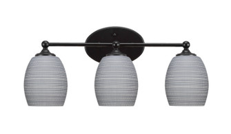 Capri Three Light Bath Bar in Matte Black (200|5913-MB-4022)