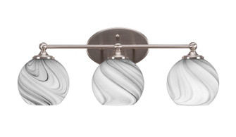 Capri Three Light Bathroom Lighting in Brushed Nickel (200|5913-BN-4109)