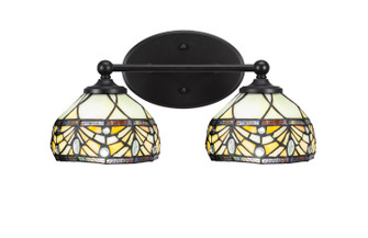 Capri Two Light Bath Bar in Matte Black (200|5912-MB-9485)