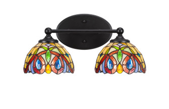 Capri Two Light Bath Bar in Matte Black (200|5912-MB-9445)