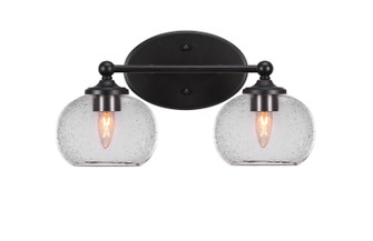 Capri Two Light Bathroom Lighting in Matte Black (200|5912-MB-202)