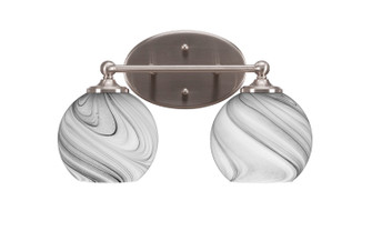 Capri Two Light Bath Bar in Brushed Nickel (200|5912-BN-4109)