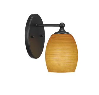 Capri One Light Wall Sconce in Matte Black (200|5911-MB-625)