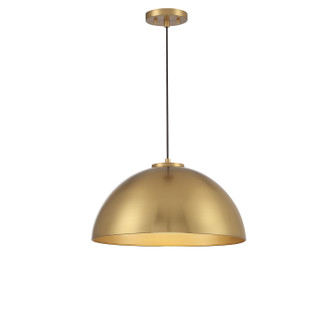 One Light Pendant in Natural Brass (446|M7024NB)