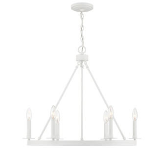 Six Light Chandelier in Bisque White (446|M10093BQW)