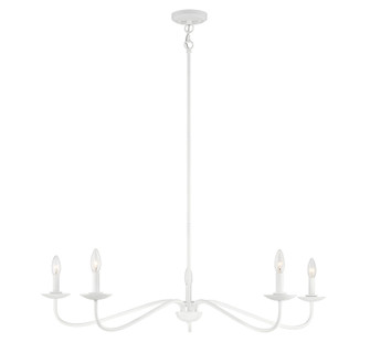 Five Light Chandelier in Bisque White (446|M10085BQW)