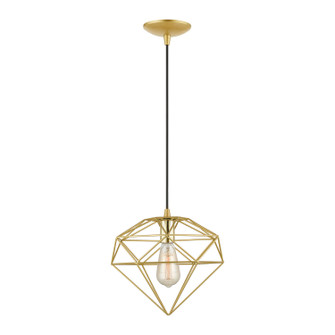 Knox One Light Pendant in Soft Gold w/Polished Brass (107|49152-33)