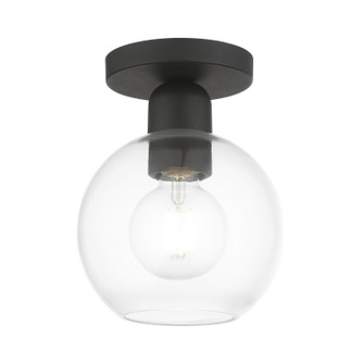 Downtown One Light Semi-Flush Mount in Black (107|48977-04)