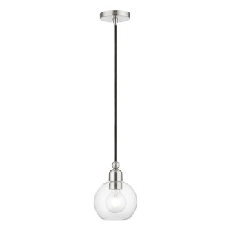 Downtown One Light Mini Pendant in Brushed Nickel (107|48971-91)