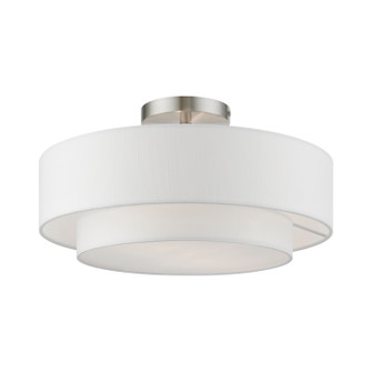 Meridian Two Light Semi-Flush Mount in Brushed Nickel (107|47153-91)