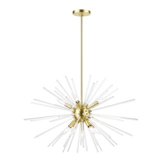 Utopia Nine Light Chandelier in Satin Brass (107|41255-12)