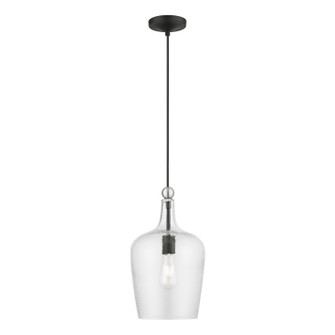 Avery One Light Pendant in Black w/Brushed Nickel (107|41237-04)