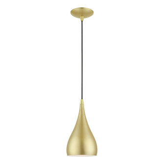 Amador One Light Mini Pendant in Soft Gold w/Polished Brass (107|41171-33)