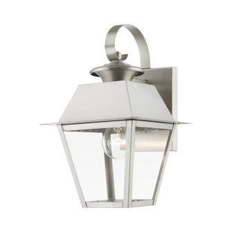 Wentworth One Light Outdoor Wall Lantern in Brushed Nickel (107|27212-91)