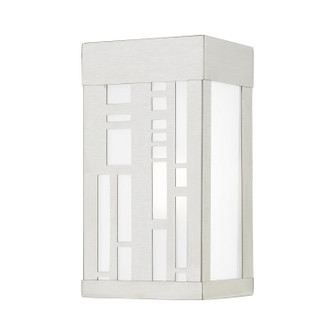 Malmo One Light Outdoor Wall Sconce in Brushed Nickel (107|22971-91)