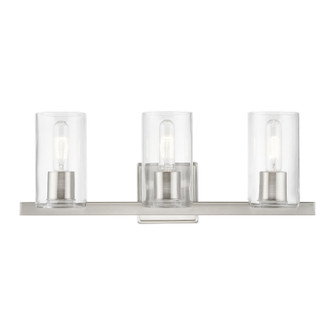 Clarion Three Light Vanity Sconce in Brushed Nickel (107|18033-91)