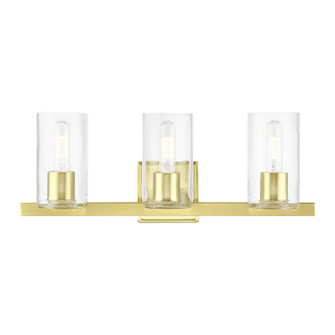 Clarion Three Light Vanity Sconce in Satin Brass (107|18033-12)