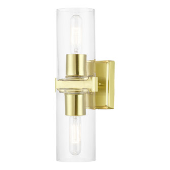 Clarion Two Light Vanity Sconce in Satin Brass (107|18032-12)
