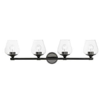 Willow Four Light Vanity Sconce in Black Chrome (107|17474-46)